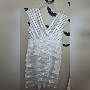 Elegant Silver Evening Dress